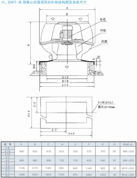 WT-��������ʽ�ݶ�������ͽṹͼ����װ�ߴ�
